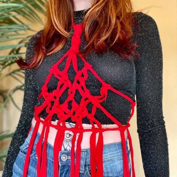 Handmade Macrame Shibari Rope Dress - Picture 2 of 12